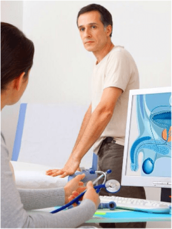 Identifying the type of prostatitis in a man